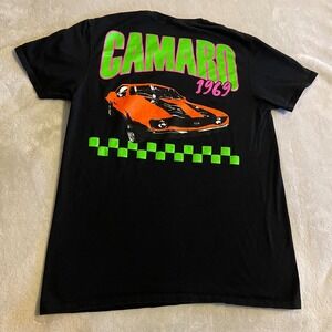 Camaro 1969 T-Shirt GM Official Licensed Car Graphic Black Men Medium Streetwear